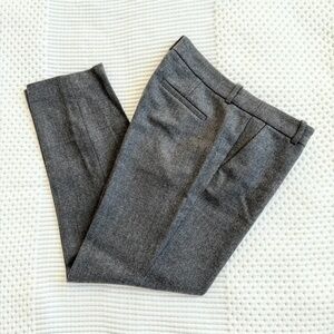J. Crew Charcoal Wool Trousers